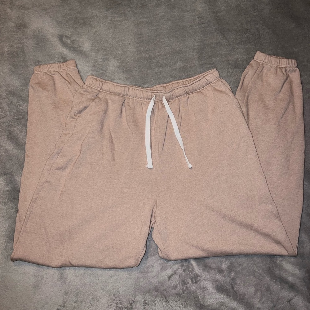 Selling brown/tan sweats for $10.00 (size M) and only worn twice !